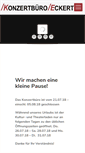 Mobile Screenshot of konzertbuero-eckert.de