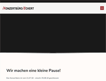 Tablet Screenshot of konzertbuero-eckert.de